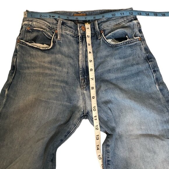 MOTHER Jeans Women's Size 25 Blue The Kick It Scenic Route Wash High Waisted - Picture 7 of 11